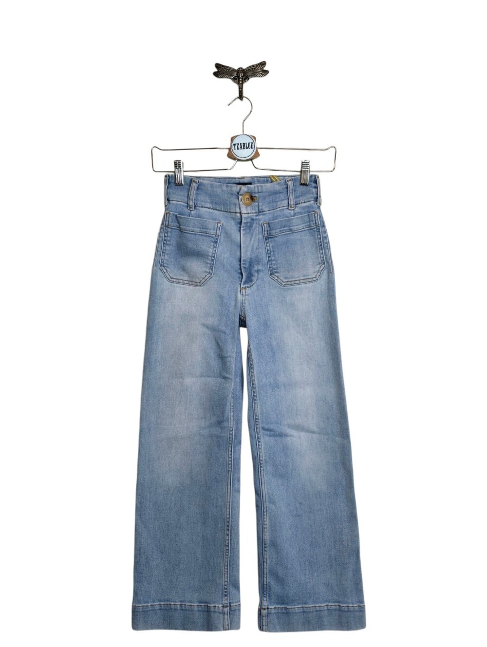 Maeve The Denim Colette Cropped Wide-Leg Jeans 24 Anthropologie - Picture 2 of 13